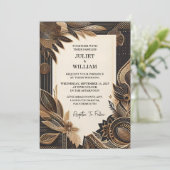 Afrikaanse Ghana Bruin Traditionele Nigeria Bruilo Kaart (Staand voorkant)