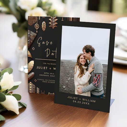 Afrikaanse Ghana Bruin Traditionele Nigeria Bruilo Save The Date