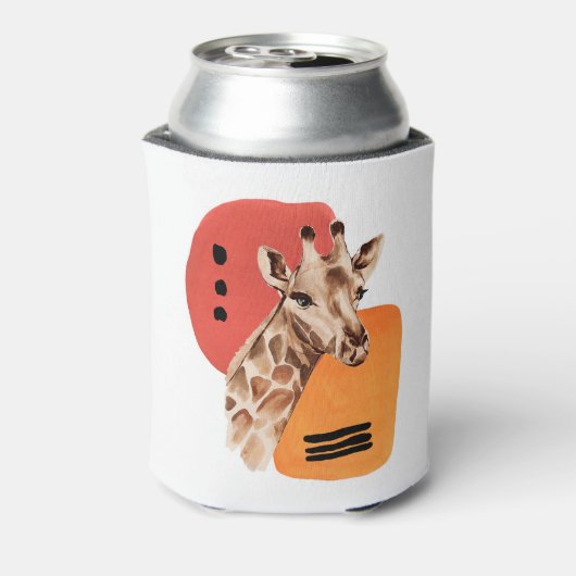 Afrikaanse Giraffe Blikjeskoeler (Blikje Achterkant)