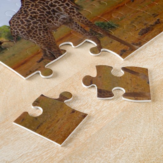 Afrikaanse Giraffe. Legpuzzel (Zijkant)