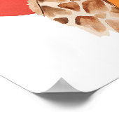 Afrikaanse Giraffe Poster (Hoek)