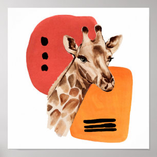 Afrikaanse Giraffe Poster