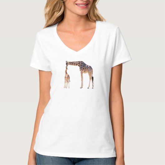 Afrikaanse giraffen t-shirt (Voorkant)