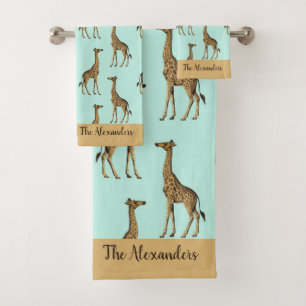 Afrikaanse Giraffes Bad Handdoek