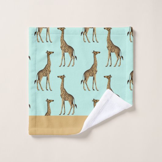 Afrikaanse Giraffes Bad Handdoek (Wasdoekje)