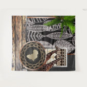 Afrikaanse Giraffes Grafische kunst Wandkleed (Voorkant (horizontaal))