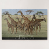 afrikaanse giraffes legpuzzel (Horizontaal)