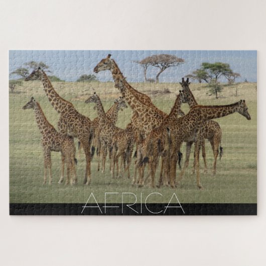 afrikaanse giraffes legpuzzel (Horizontaal)
