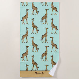 Afrikaanse Giraffes Strandlaken