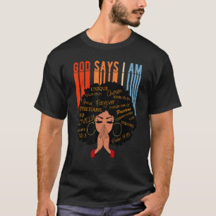 Afrikaanse God zeg dat ik ben voor vrouwen Black M T-shirt