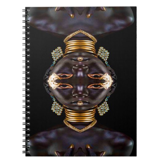 Afrikaanse godin notitieboek (Voorkant)