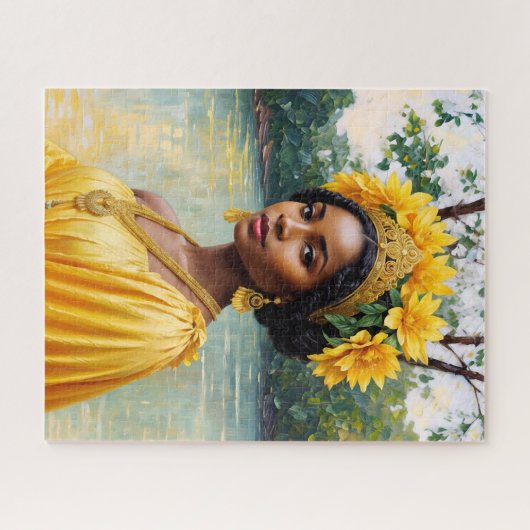 Afrikaanse godin Oshun Orisha Art Legpuzzel (Horizontaal)