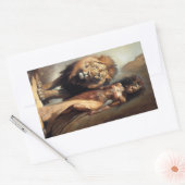 Afrikaanse godin van dieren, kunst rechthoekige sticker (Envelop)