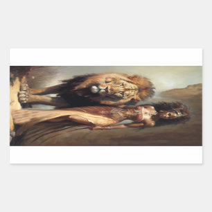 Afrikaanse godin van dieren, kunst rechthoekige sticker