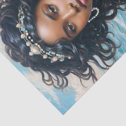 Afrikaanse godin Yemaya Art Tissuepapier (Detail)