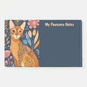 Afrikaanse Gouden Kat Boho Mijn Pawsome Persoonlij Post-it® Notes (Voorkant)
