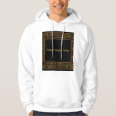 Afrikaanse gouden kente patroon hoodie (Voorkant)