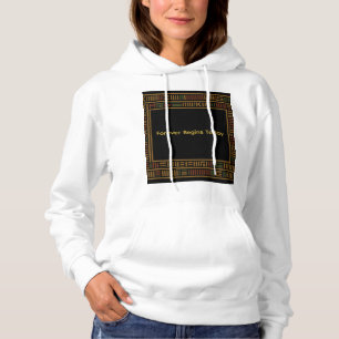 Afrikaanse gouden kente patroon hoodie