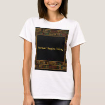 Afrikaanse gouden kente patroon T-shirt
