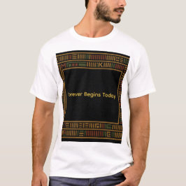 Afrikaanse gouden kente patroon T-shirt