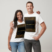 Afrikaanse gouden kente patroon T-shirt (Unisex)