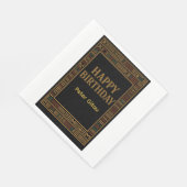 Afrikaanse Gouden Kente Verjaardagsfeest Servet (Hoek)