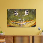 Afrikaanse graveerpad, Pyxicephalus Canvas Afdruk (Insitu (Woonkamer))