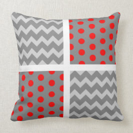 Afrikaanse Gray Parrot Chevron/Polka Dot Pillow Kussen