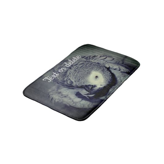 Afrikaanse Gray Parrot Cute Bird 2 Badmat (Gekanteld)
