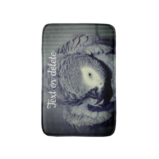 Afrikaanse Gray Parrot Cute Bird 2 Badmat (Voorkant Verticaal)