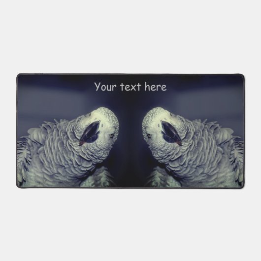 Afrikaanse Gray Parrot Cute Bird Bureaumat (Voorkant)