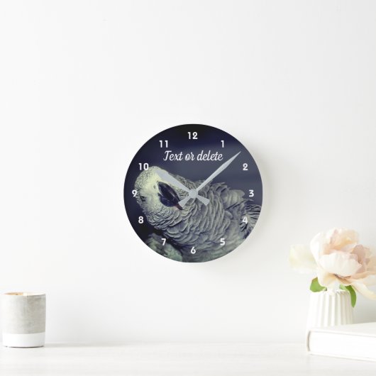 Afrikaanse Gray Parrot Cute Bird Ronde Klok (Huis)