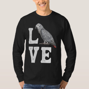 Afrikaanse Gray Parrot, eigenaar van T-shirt Parro