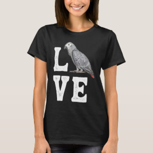 Afrikaanse Gray Parrot, eigenaar van T-shirt Parro