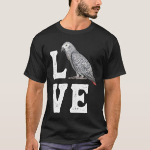 Afrikaanse Gray Parrot, eigenaar van T-shirt Parro