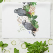 Afrikaanse Gray Parrot Kitchen Towel Theedoek (Gevouwen)