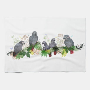 Afrikaanse Gray Parrot Kitchen Towel Theedoek