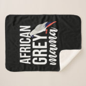 Afrikaanse Gray Parrot mama Sherpa Deken (Voorkant (horizontaal))