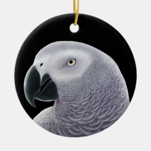Afrikaanse Gray Parrot Ornament (Voorkant)