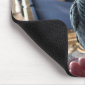 Afrikaanse Gray Parrot-pooltafel Muismat (Hoek)