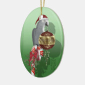 Afrikaanse grijs keramisch ornament (Links)