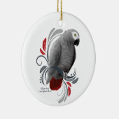 Afrikaanse grijs keramisch ornament (Rechts)