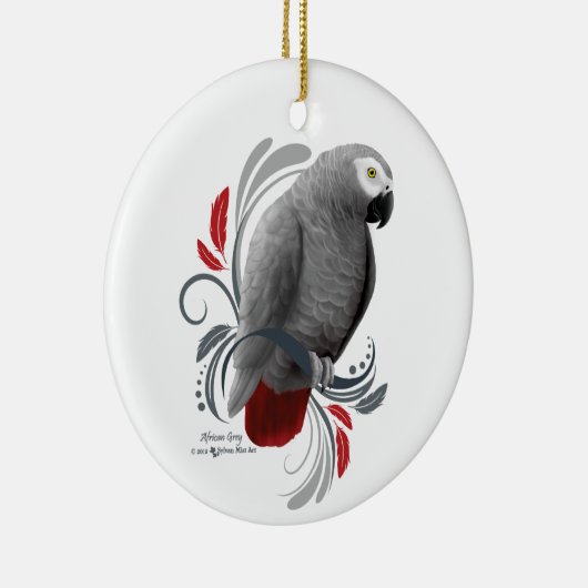 Afrikaanse grijs keramisch ornament (Rechts)