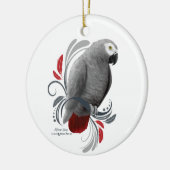 Afrikaanse grijs keramisch ornament (Links)