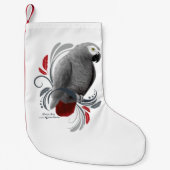 Afrikaanse grijs kleine kerstsok (Voorkant)