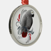 Afrikaanse grijs metalen ornament (Rechts)