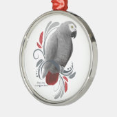 Afrikaanse grijs metalen ornament (Links)