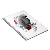 Afrikaanse grijs notitieboek (Rechterzijde)