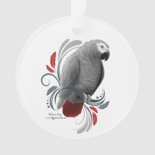 Afrikaanse grijs ornament