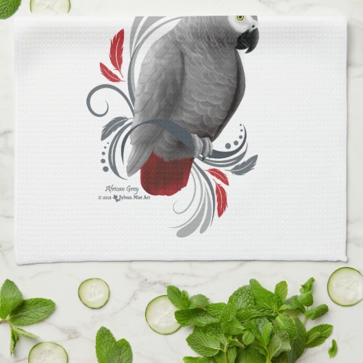 Afrikaanse grijs theedoek (Gevouwen)